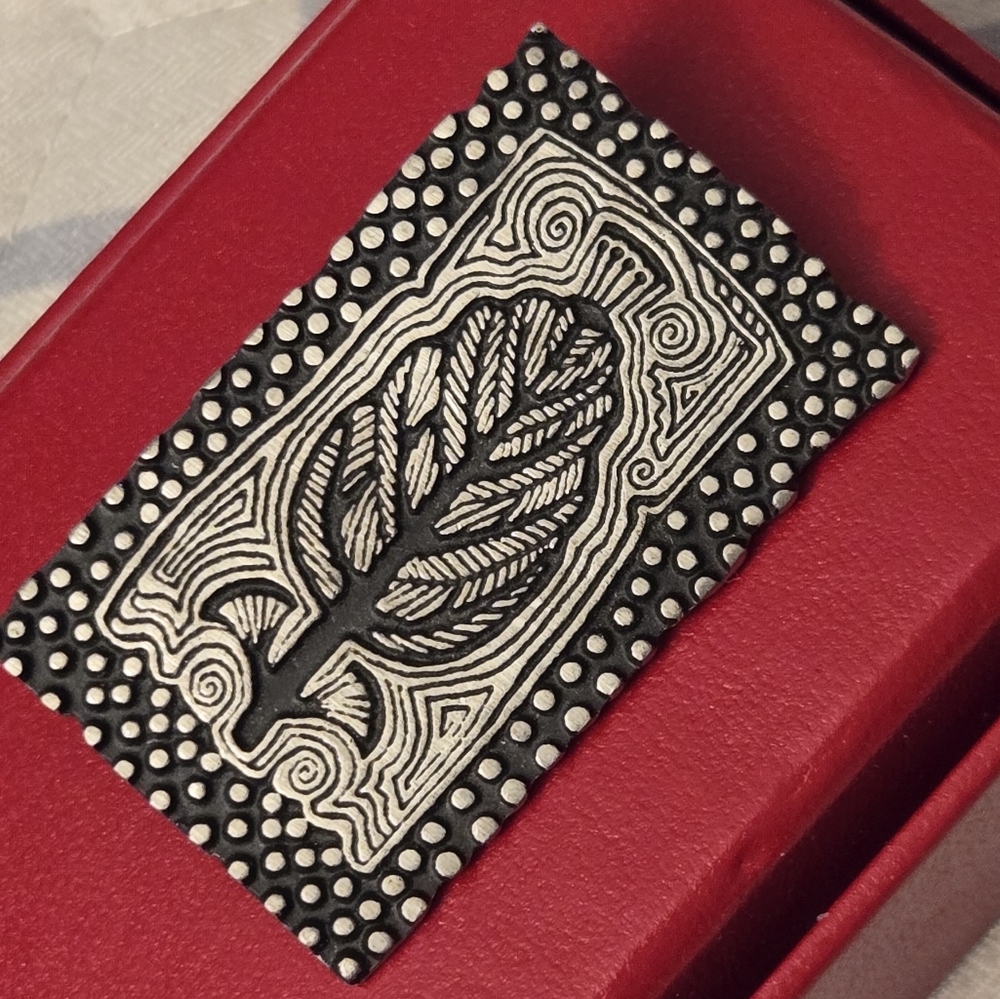 Vintage Pewter Alice Seeley 2000 Tree of Life Judaica Pewter